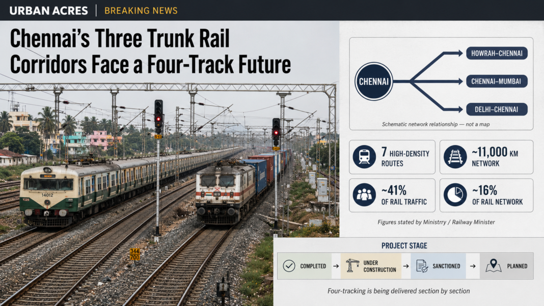 Chennai rail corridor four-tracking