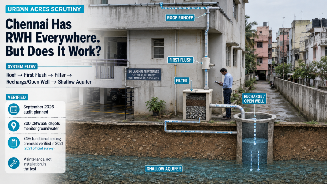 Chennai rainwater harvesting audit