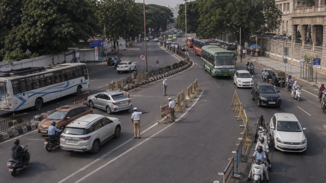 Chennai traffic diversion August 15