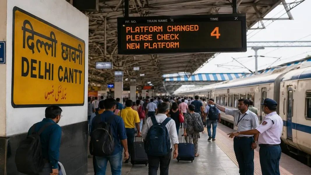 Delhi Cantt Train Halt Changes Affect Commuters