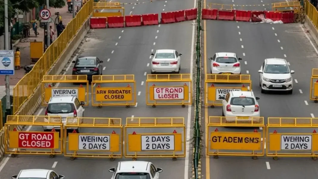 Delhi Shahdara GT Road Closure Puts East Traffic Under Strain