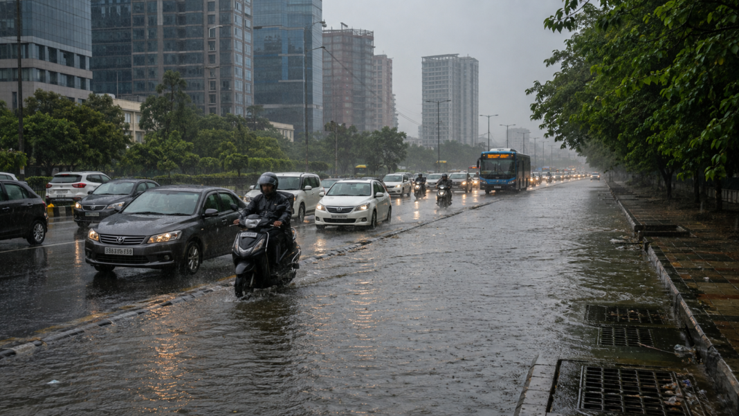 Delhi NCR rain waterlogging
