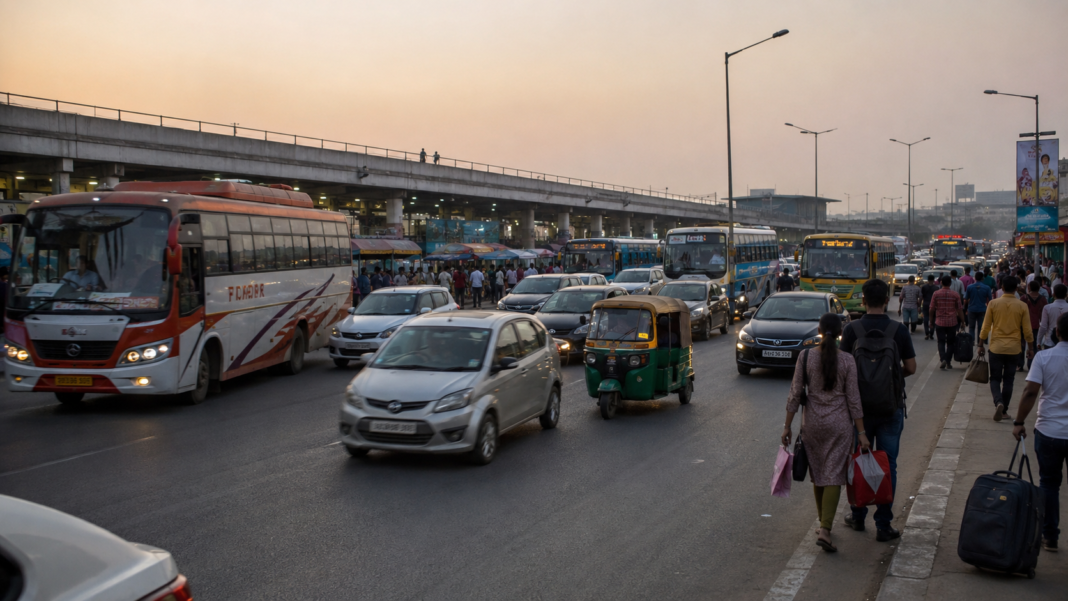 Delhi Raksha Bandhan traffic