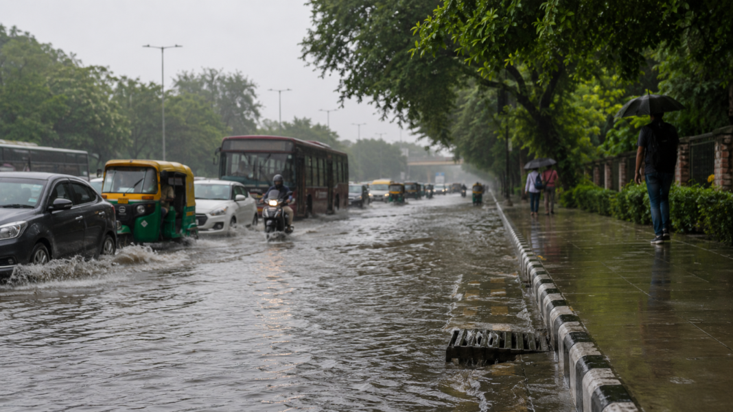 Delhi rain waterlogging