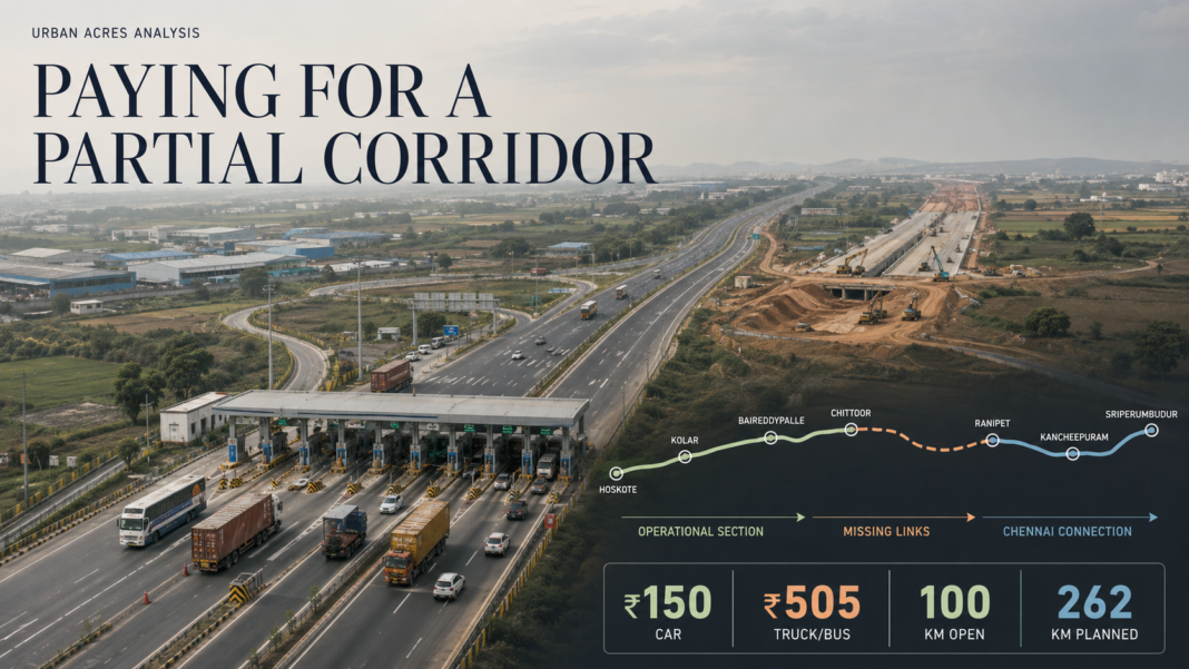 Bengaluru Chennai Expressway toll