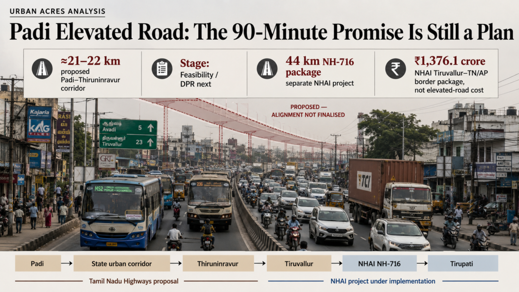 Padi Thiruninravur elevated road