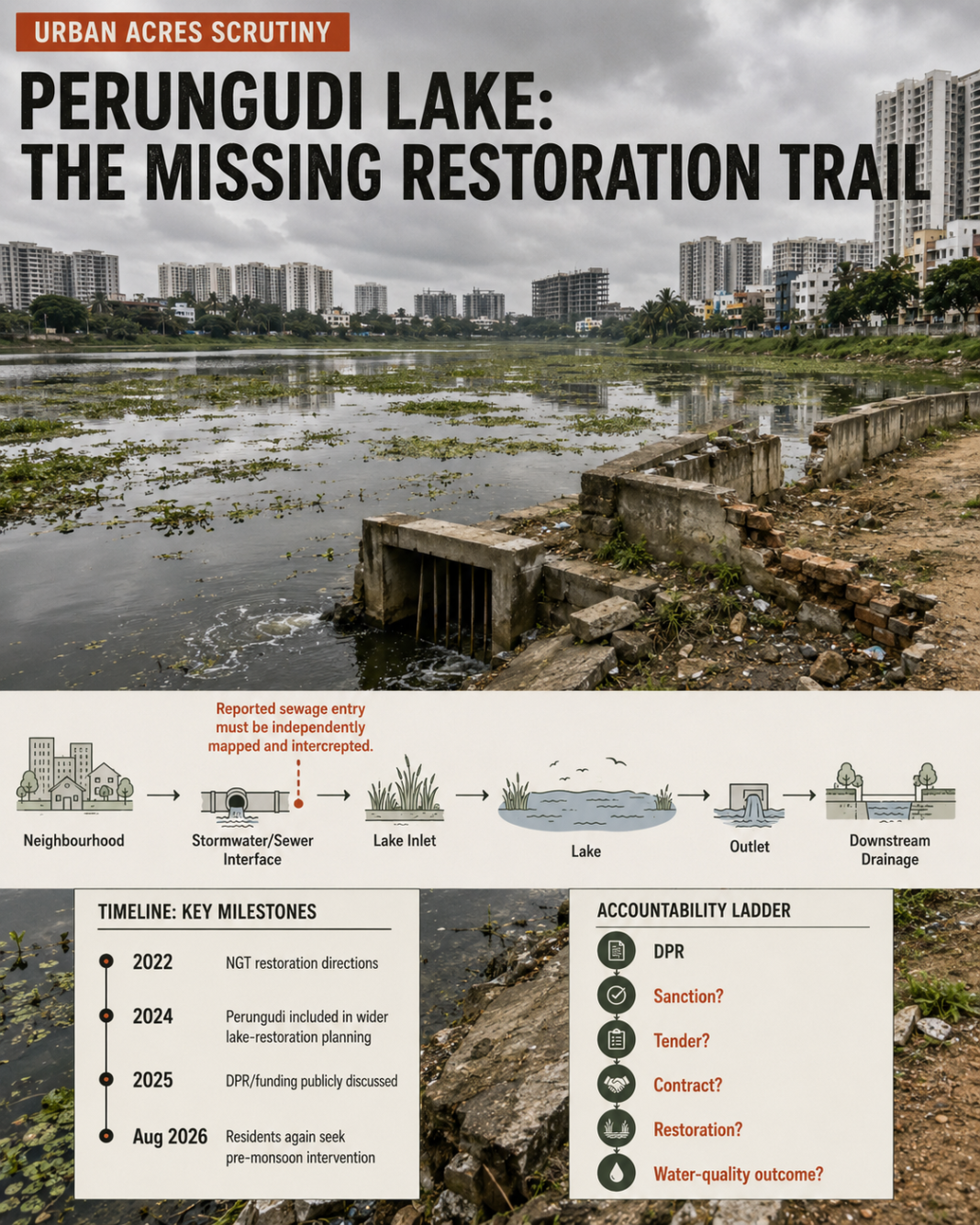 Perungudi Lake restoration