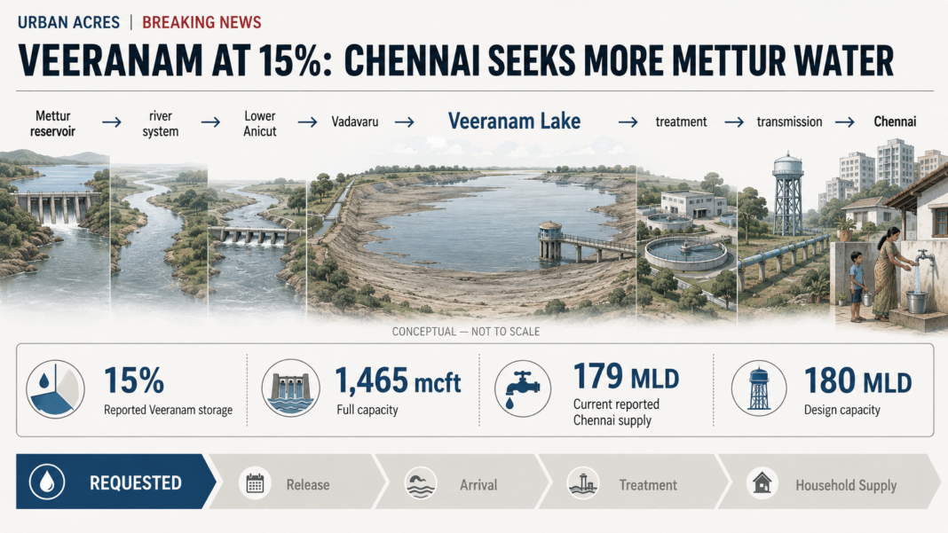 Veeranam Lake Chennai water supply