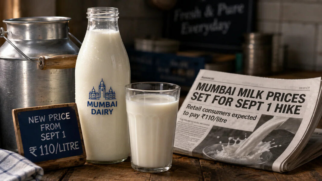 Mumbai Milk Prices Set To Rise From September