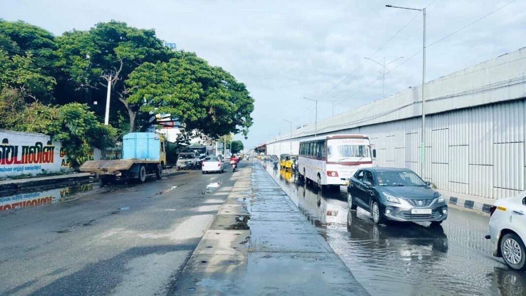 Bengaluru Chennai Highway Reopens Service Lane