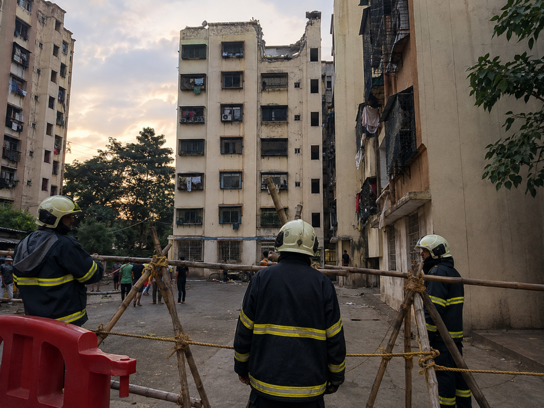 Govandi building parapet collapse