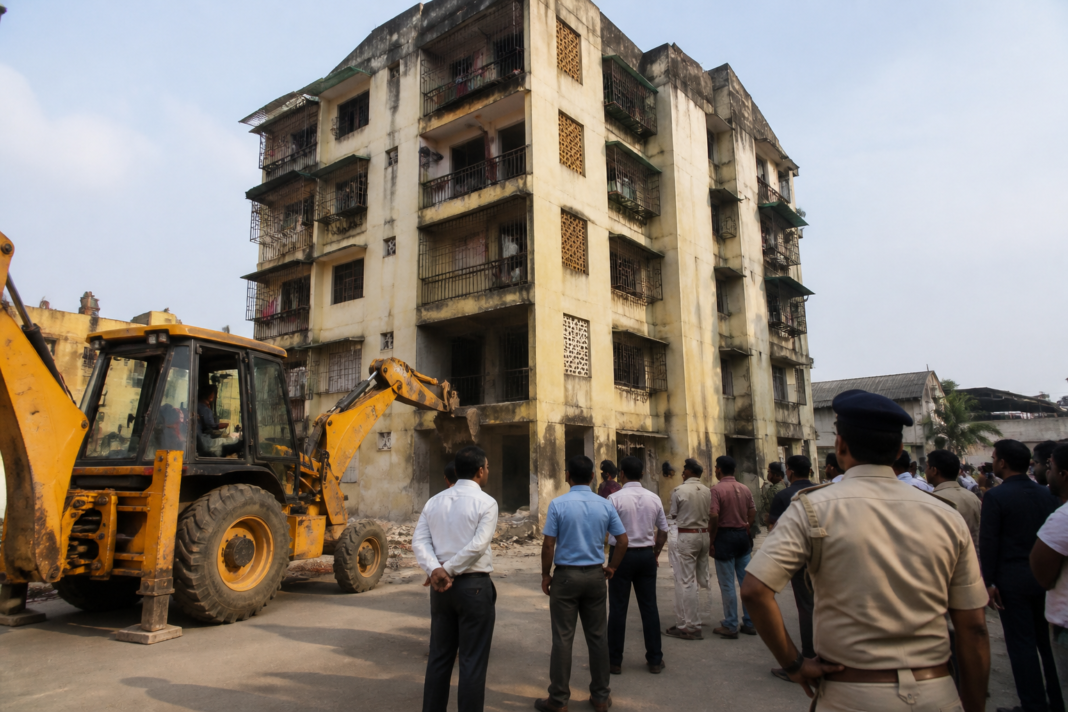 LK Vivanta building in Kamothe, Panvel, linked to a municipal demolition action over alleged unauthorized construction