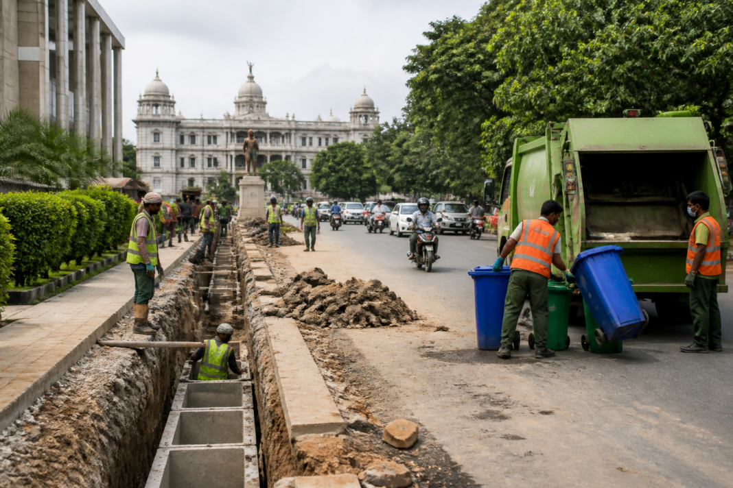 Greater Bengaluru Authority civic administration building and Bengaluru street infrastructure