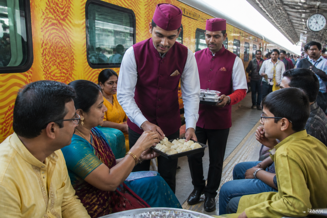 Tejas Express train serving passengers during Ganeshotsav travel season