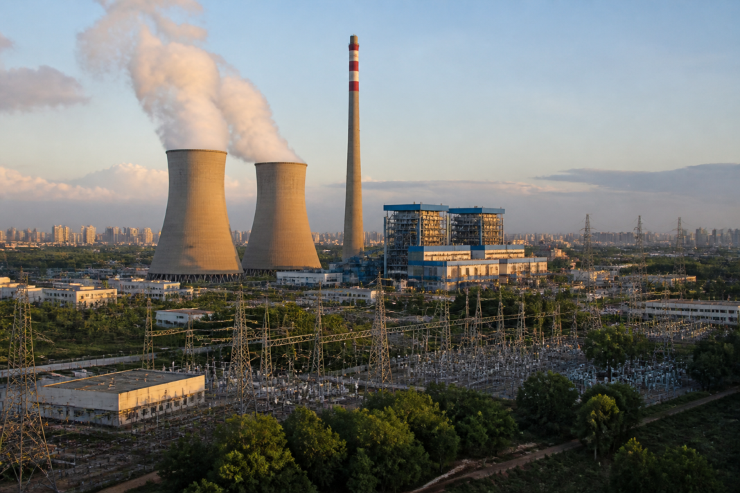 Thermal power plant infrastructure representing Adani Power expansion and India’s electricity capacity growth