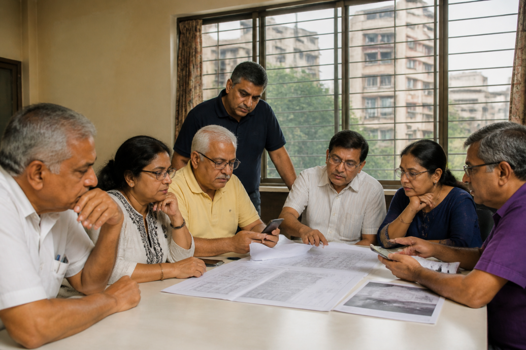 Pune redevelopment housing society with residents using a WhatsApp-based AI information service