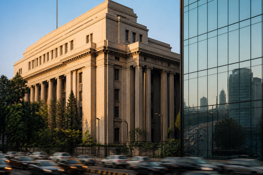Reserve Bank of India headquarters in Mumbai representing the RBI foreign deposits plan and its currency-risk costs