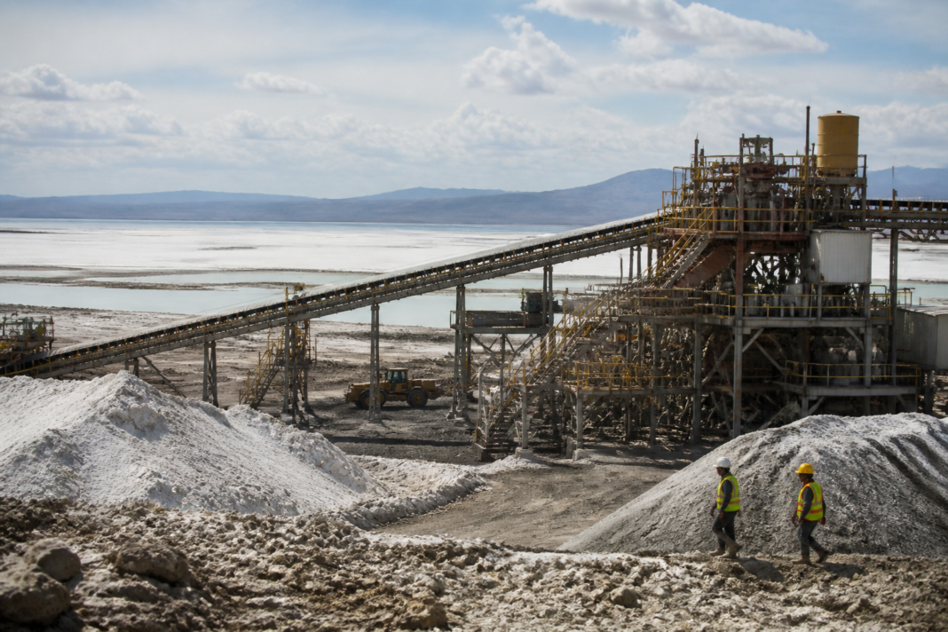 Tata Chemicals Magadi soda ash facility and surrounding landscape in Kajiado County, Kenya