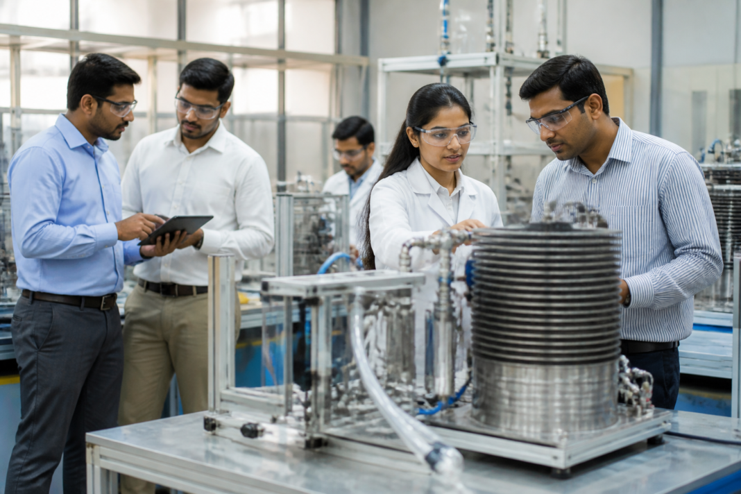 Energy innovation laboratory and startup researchers at a Pune technology centre