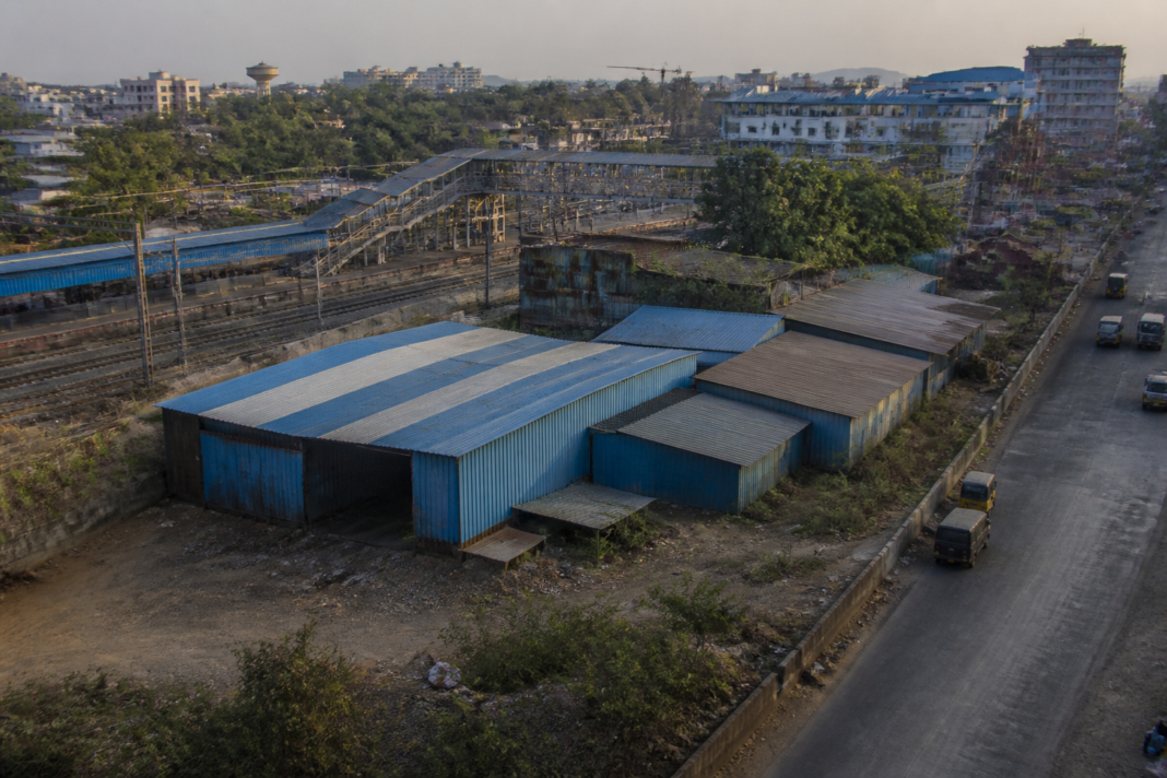 Commercial sheds near Boisar railway station involved in a Bombay High Court case over alleged illegal construction