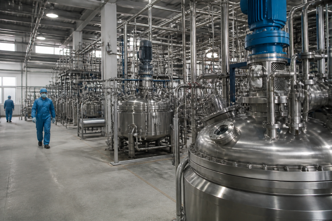Pharmaceutical manufacturing facility representing RPG Life Sciences API acquisitions and expanded API production capacity