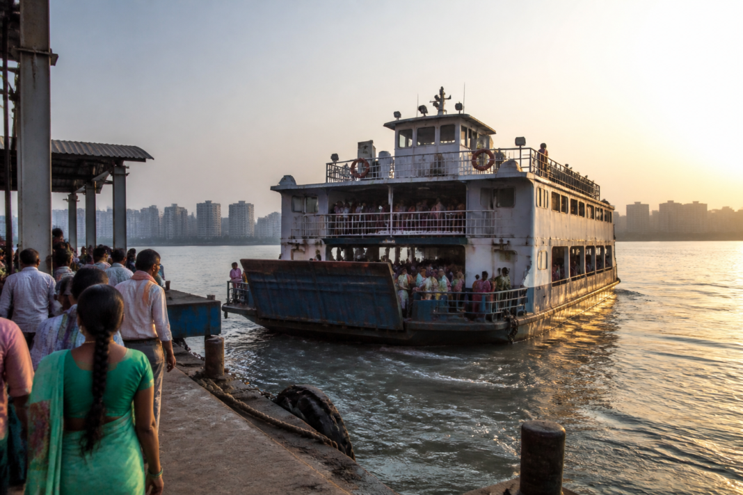 Ro-Ro ferry operating between Vasai and Bhayandar during the Velankanni festival period