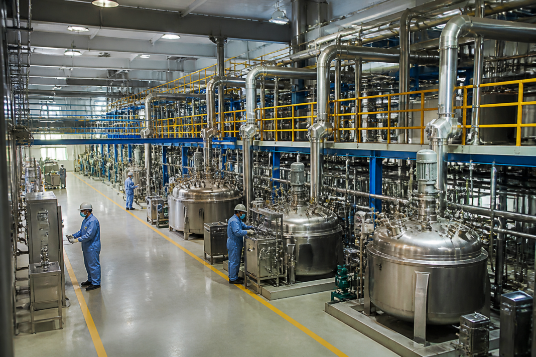 Pharmaceutical API manufacturing facility representing RPG Life Sciences API acquisitions and expanded production capacity