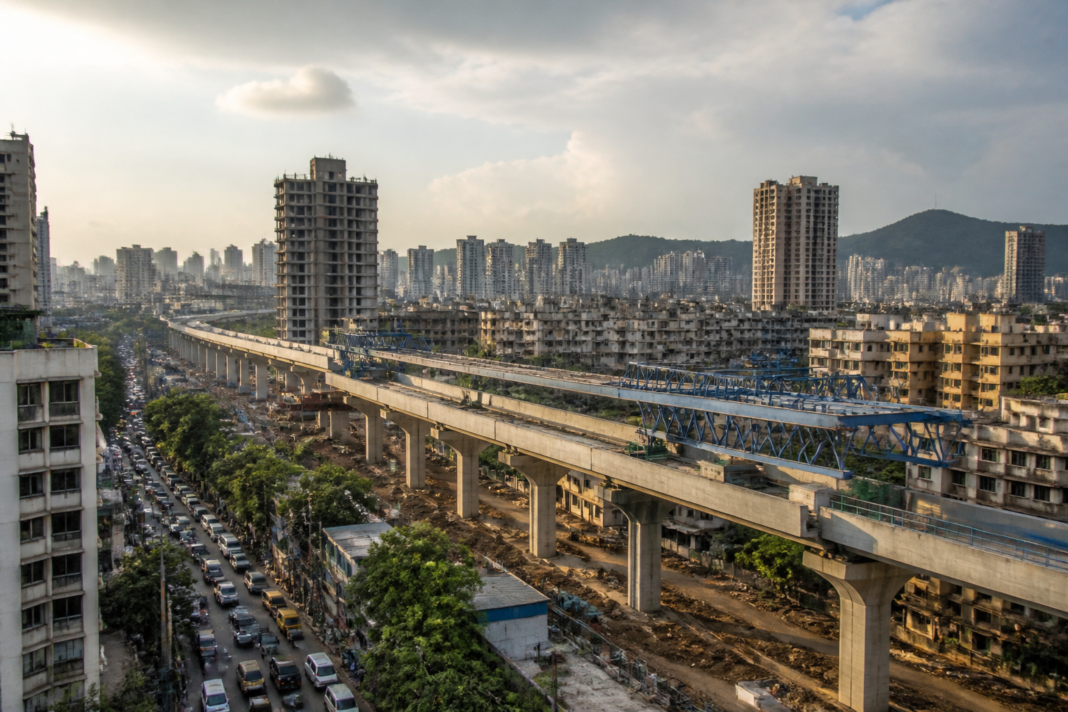 Proposed Thane internal metro corridor area near dense residential neighbourhoods affected by route planning and rehabilitation concerns