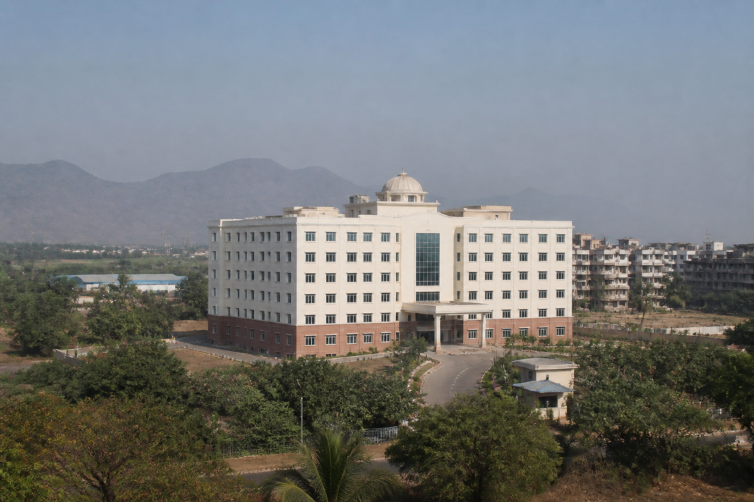Palghar Zilla Parishad building representing the reallocation of 15th Finance Commission supplementary funds