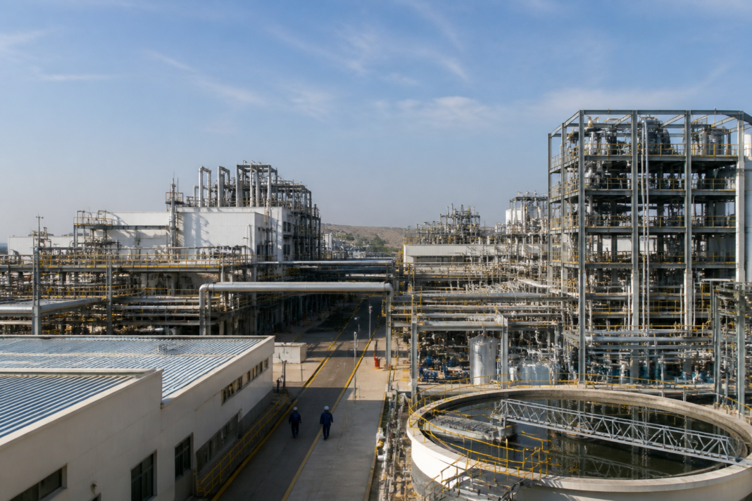 Pharmaceutical manufacturing facility representing RPG Life Sciences’ API acquisitions and expanded production capacity