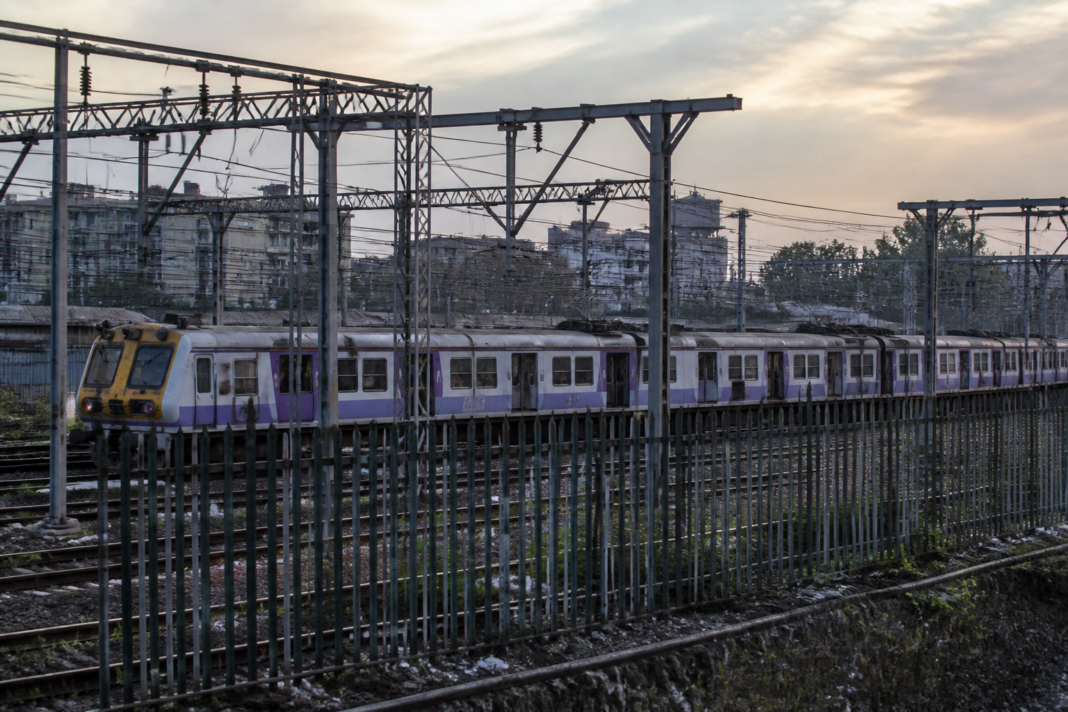 Railway coaches parked at a yard in Thakurli, Dombivli, where a boy reportedly died after touching a live overhead electrical wire