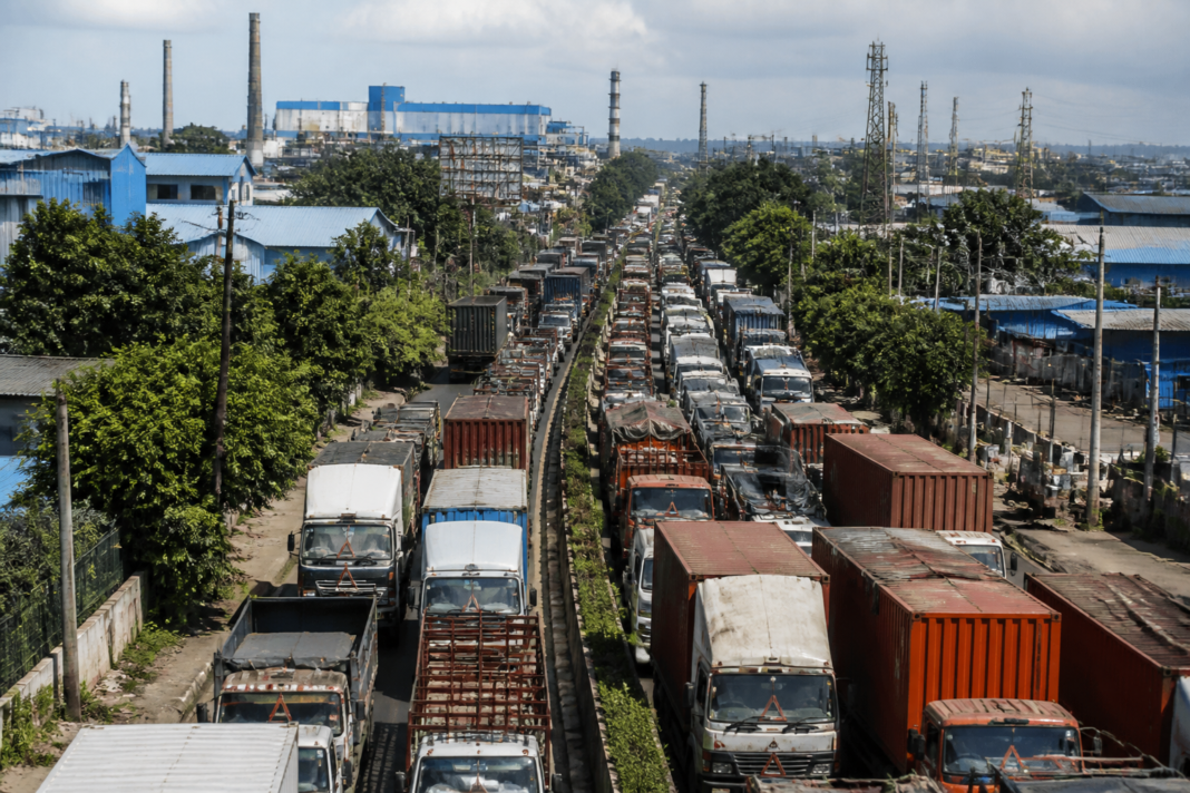 Industrial road and factory buildings in Chakan, where MIDC will open a regional office