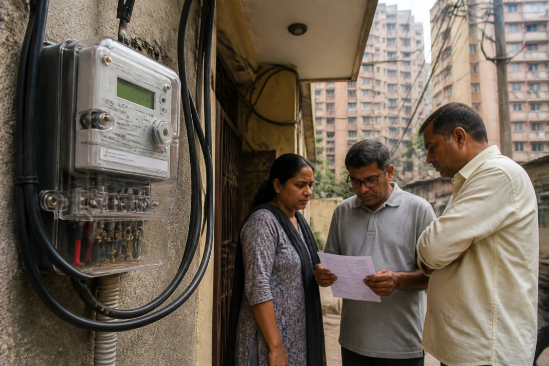 Electricity smart meter installation and urban residential buildings in Vasai-Virar