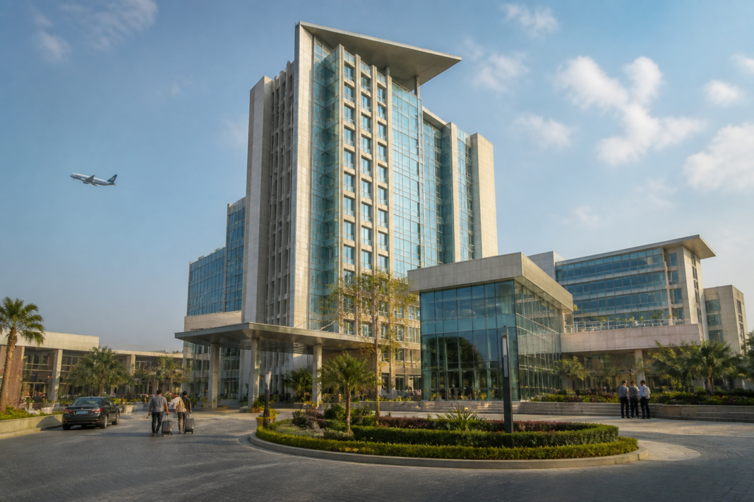 Chalet Hotels hospitality and commercial development project in an urban setting