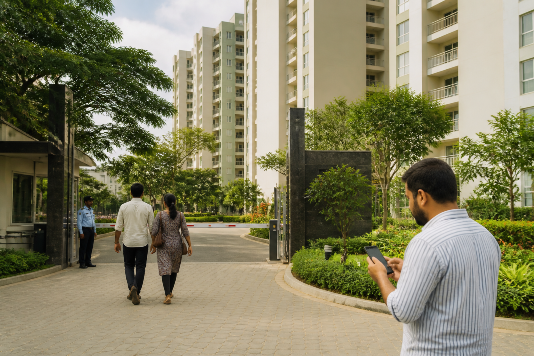 Residential housing society representing NoBroker’s property and society-management platform