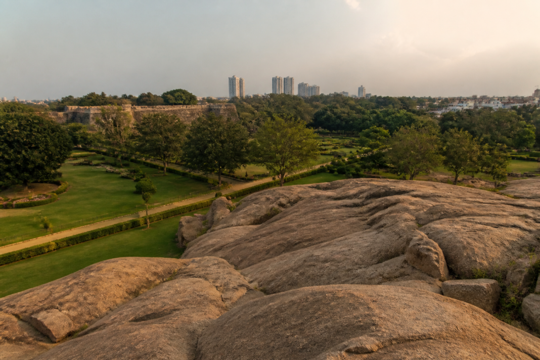 Lalbagh rock formation in Bengaluru near the proposed tunnel project corridor