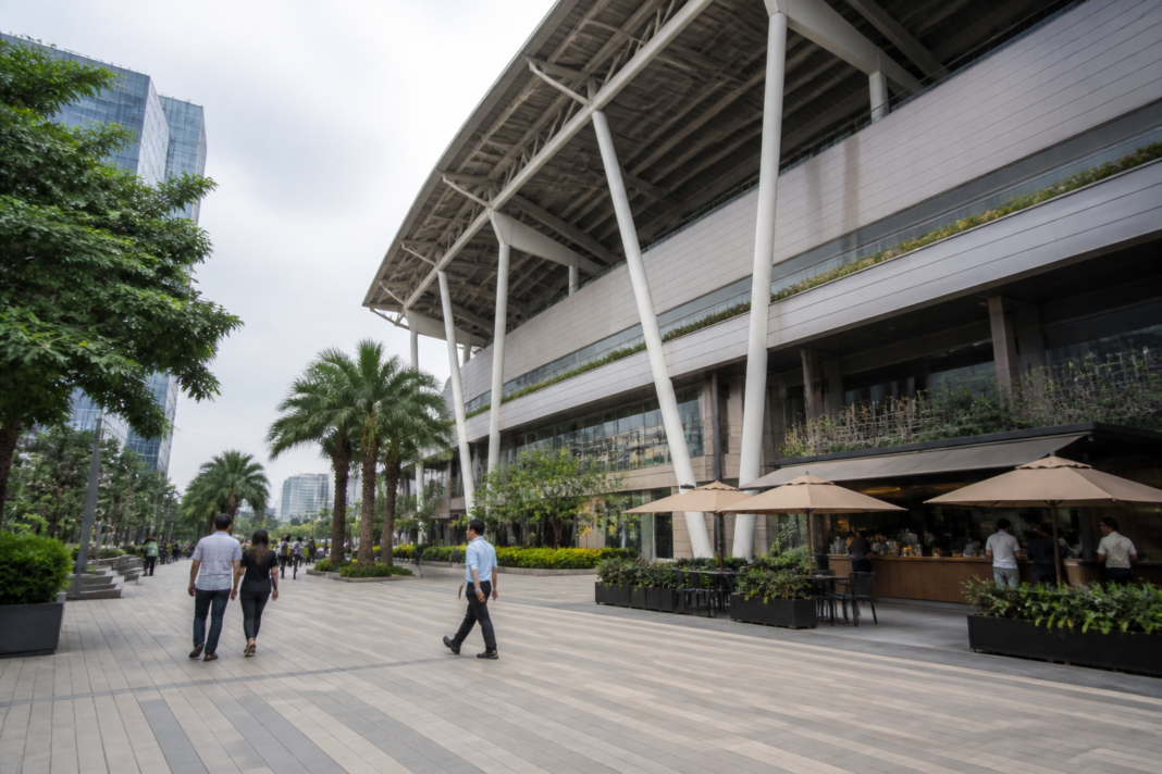 Mumbai Cricket Association premises in Bandra-Kurla Complex where the Maharashtra FDA issued notices to five food outlets over licensing arrangements
