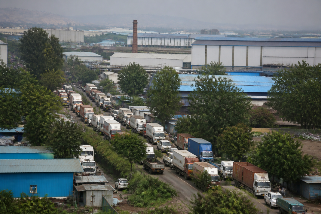 Industrial road and factory facilities in the Chakan MIDC area near Pune, representing the new Chakan MIDC regional office initiative