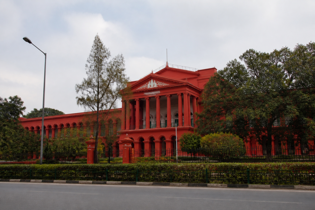 Karnataka High Court building in Bengaluru in connection with the KPSC scam case