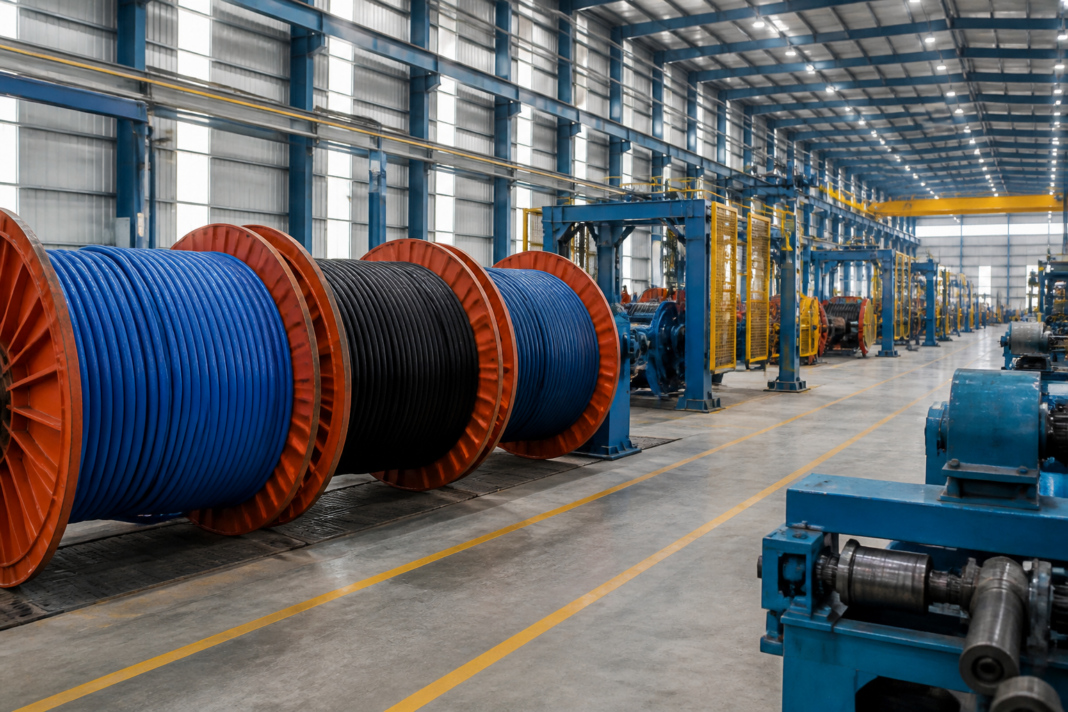 Industrial wire and cable manufacturing facility representing Ultravolt’s expansion in Gujarat