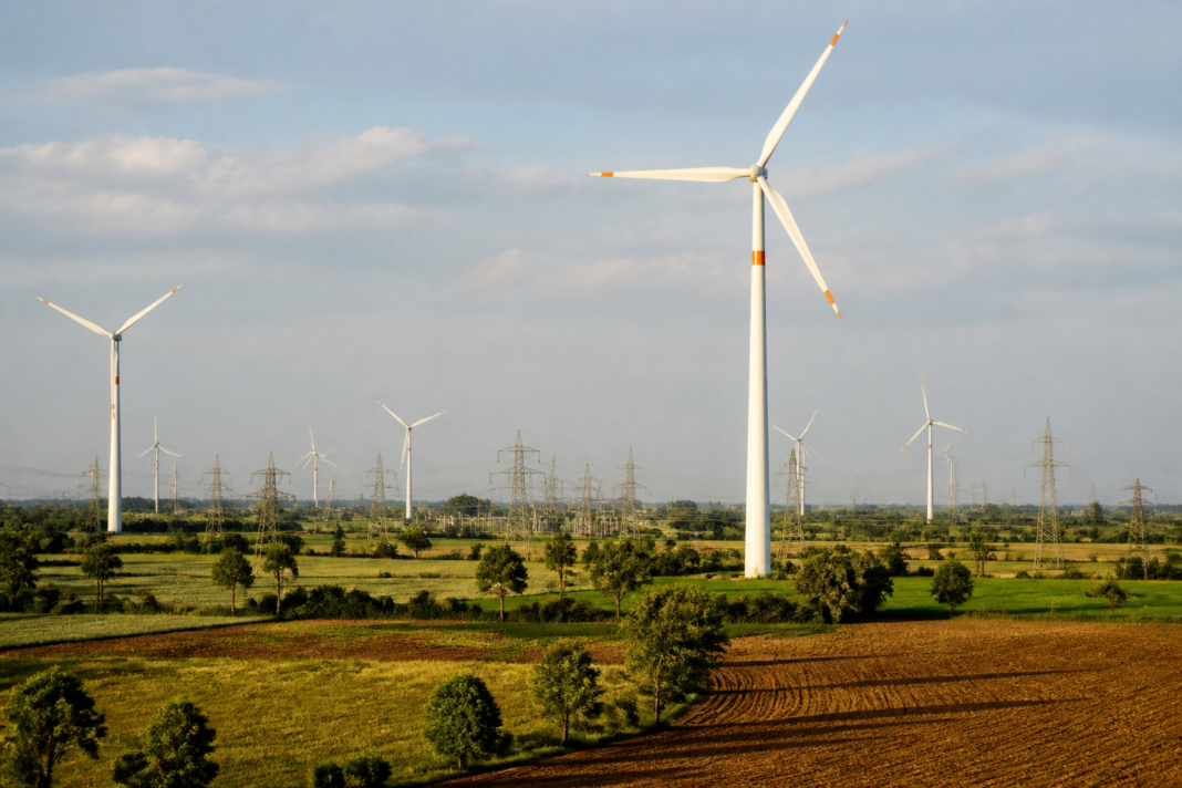 Wind turbines representing Suzlon's 200 MW wind energy project for Ayana Renewable Power in Madhya Pradesh