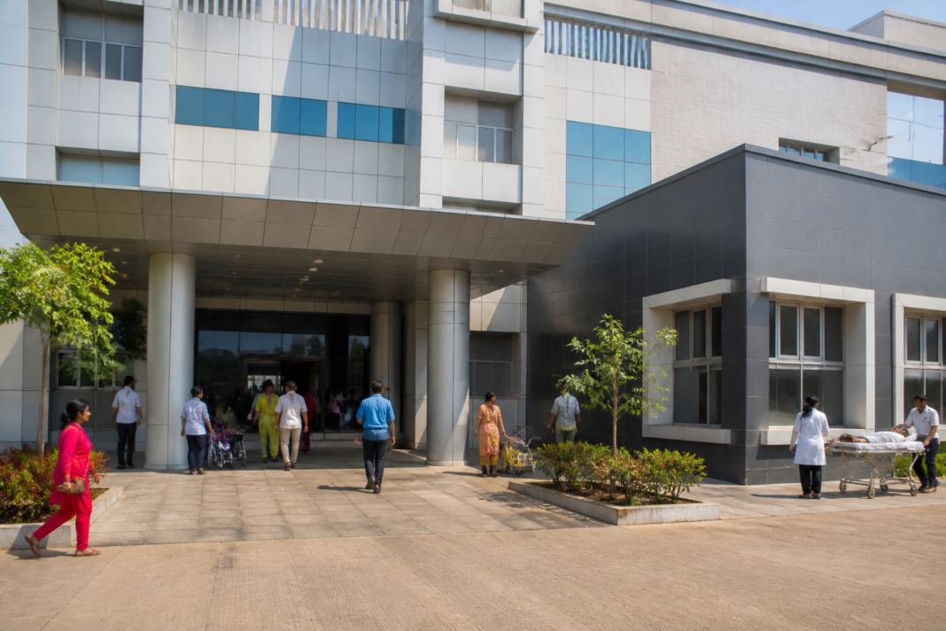 Pandit Bhimsen Joshi Government Hospital in Bhayandar, where a cardiac cath lab is nearing completion