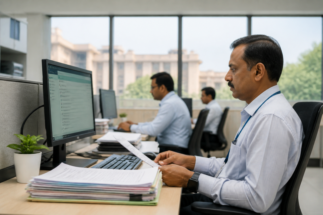 Odisha digital governance platform represented by a government office using digital workflow systems