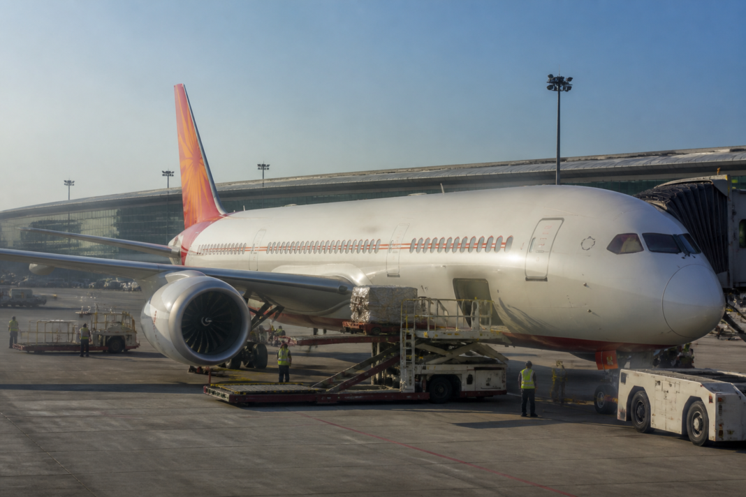 Air India aircraft at an airport during the airline’s long-term turnaround under new CEO Tewolde Gebremariam