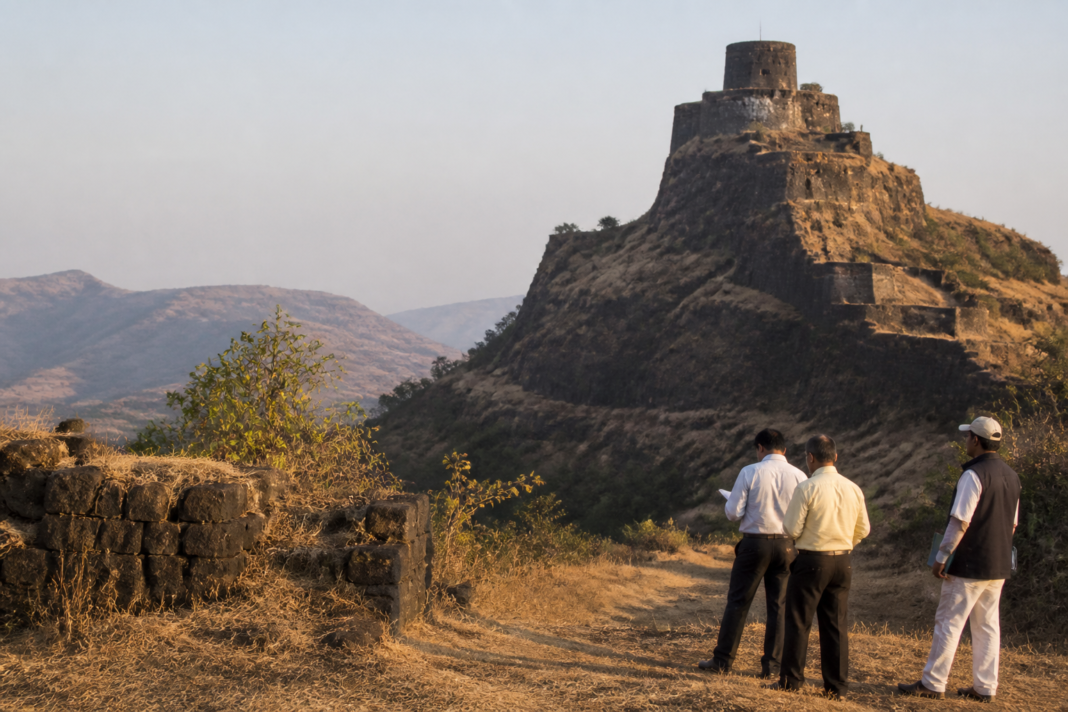 Shivneri Fort in Maharashtra, the heritage site where authorities ordered a survey of surrounding structures