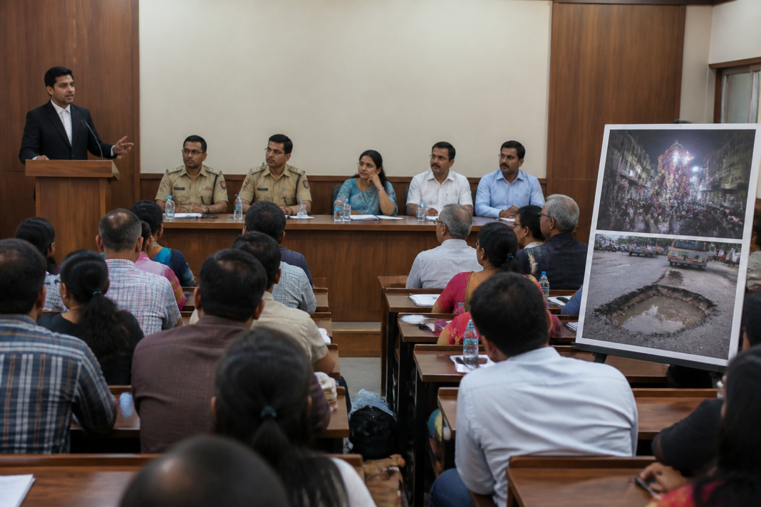 Thane noise pollution seminar venue at a law college discussing DJ use, public events and civic rules