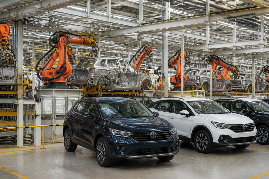 Automobile manufacturing facility representing the proposed JSW Volkswagen joint venture in India