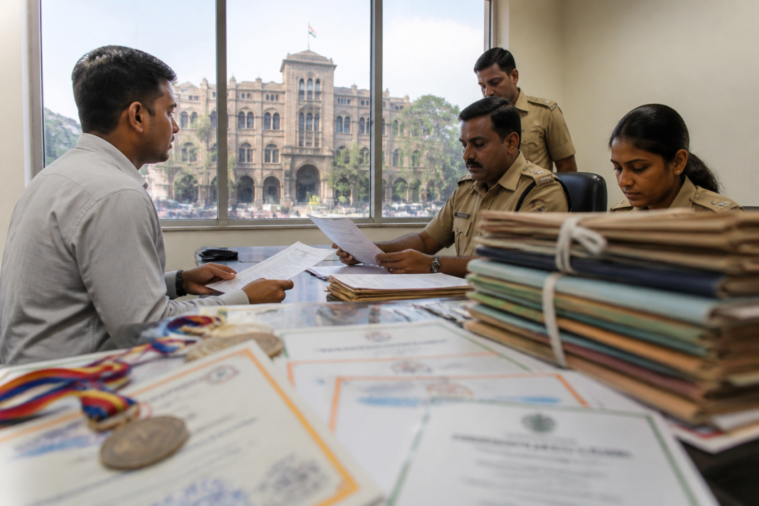 Pune police recruitment investigation involving alleged fake Kurash sports certificates