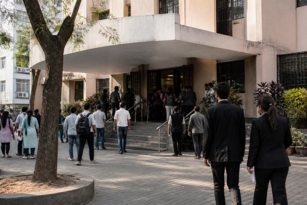 Seminar venue at Thane TMC Law College for a public discussion on Thane noise pollution and festival sound regulations