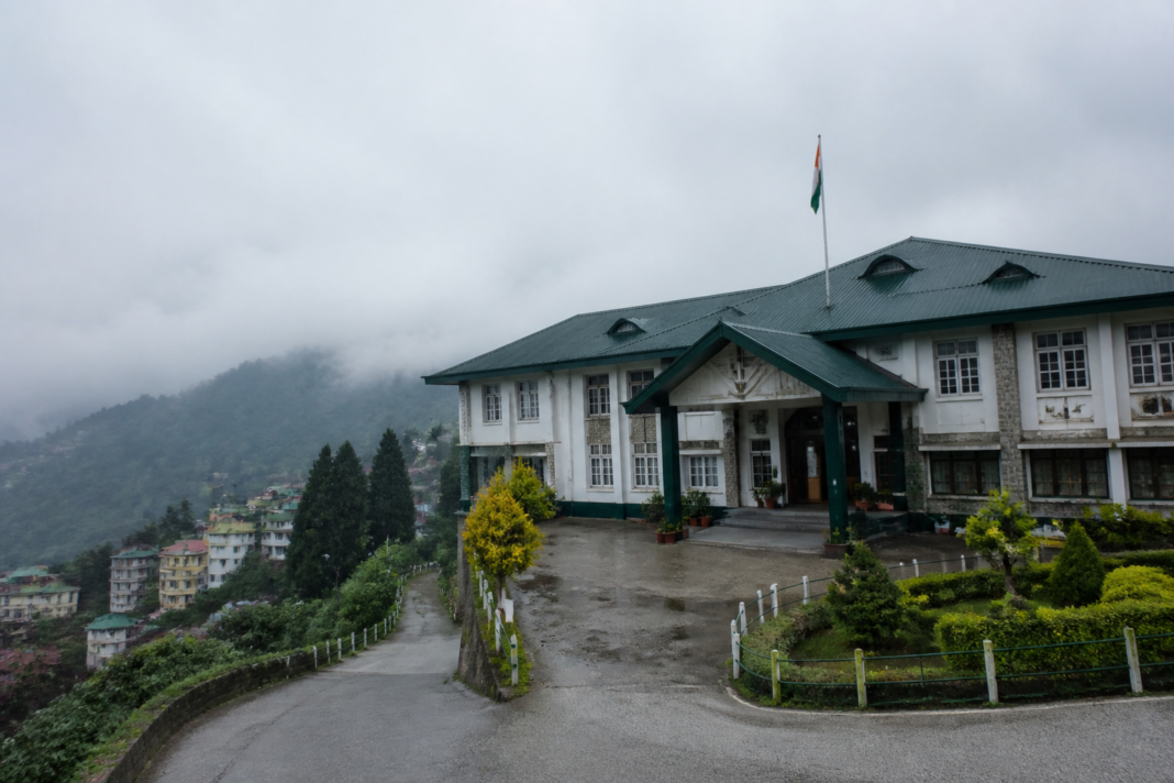 Gorkhaland Territorial Administration office and surrounding Darjeeling hills after the appointment of a GTA administrator